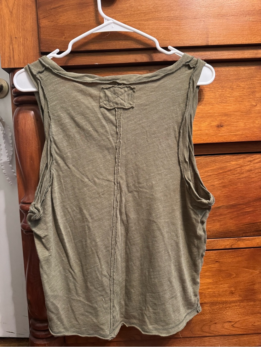 We The Free Olive Tank Top in Faded Olive - Picture 2 of 2